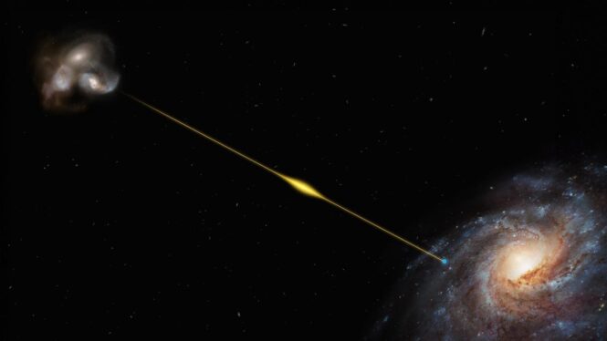 Most Distant Fast Radio Burst Offers a Way to Weigh the Universe
