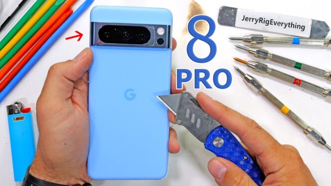 See how the Pixel 8 Pro handles the bend test that broke the new iPhone