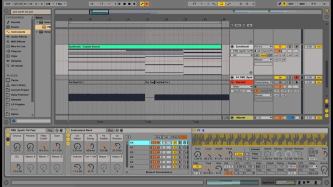 Ableton Live 12 can create MIDI riffs and has a new synth to play them