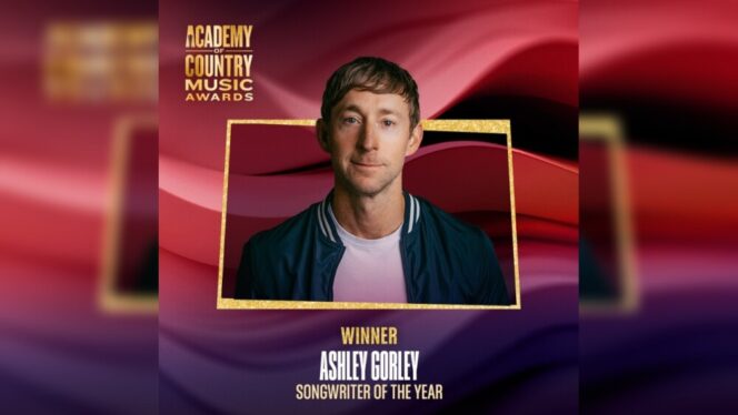 Ashley Gorley Wins ASCAP Country Music Songwriter of the Year for a Record 10th Time
