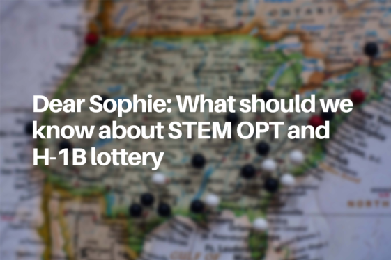 Ask Sophie: What should we know about the next H-1B lottery?