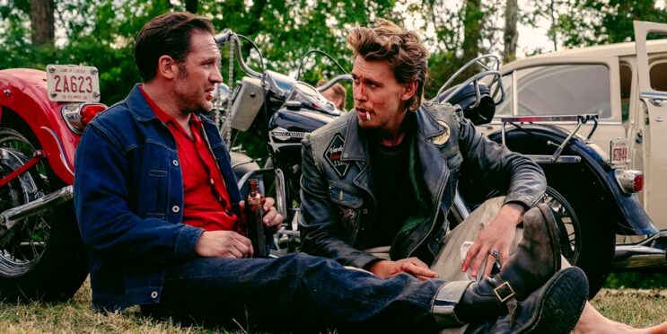 Bikeriders Images: Austin Butler & Tom Hardy Bond After A Fight In New ‘60s Biker Movie