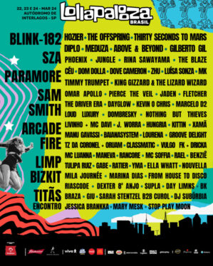 Blink-182, Feid, SZA, Sam Smith, Arcade Fire & Limp Bizkit to Headline 2024 Lollapalooza in Argentina, Chile & Brazil