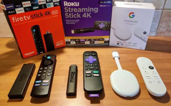 Chromecast with Google TV vs. Roku Streaming Stick 4K vs. Amazon Fire TV Stick 4K