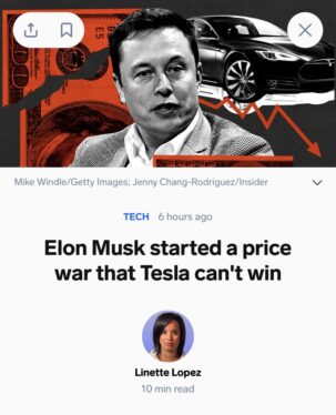 Elon Musk started a price war that Tesla can’t win