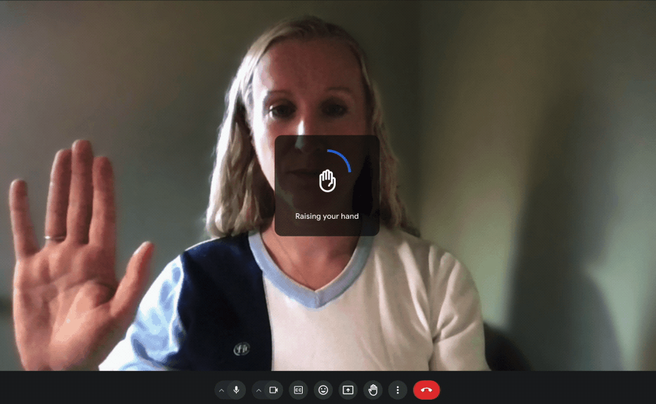 Google Meet can now detect when you raise your hand IRL