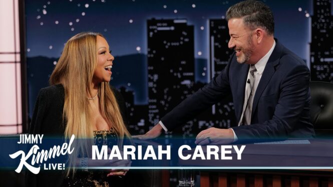 Mariah Carey Pulls Midnight Santa Prank On Jimmy Kimmel, Talks ‘Super Sweet’ Mention in Britney Spears Memoir