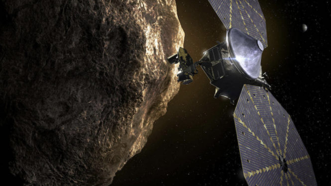 NASA’s Lucy Surprises Again, Observes 1st-ever Contact Binary Orbiting Asteroid
