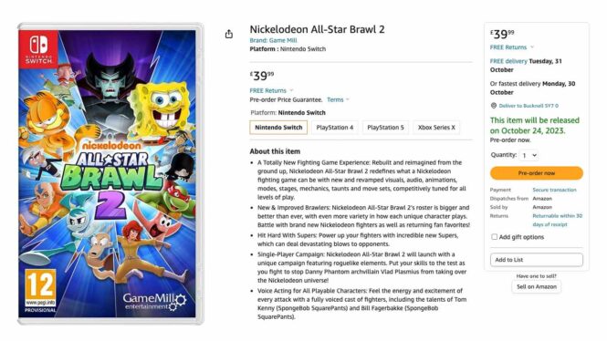 Nickelodeon All-Star Brawl 2 Release Date, Platforms, And Details