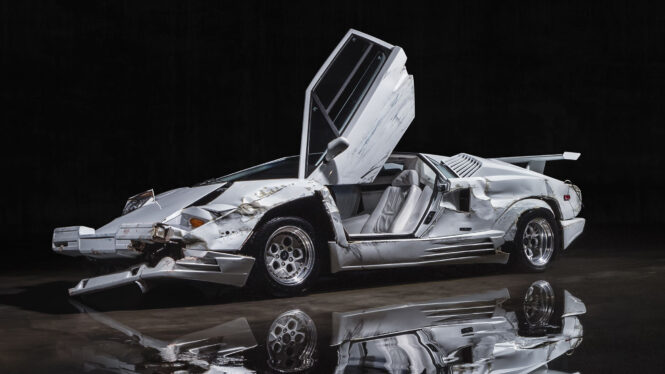 Second, smashed 1989 Lamborghini Countach from ‘Wolf of Wall Street’ to be auctioned