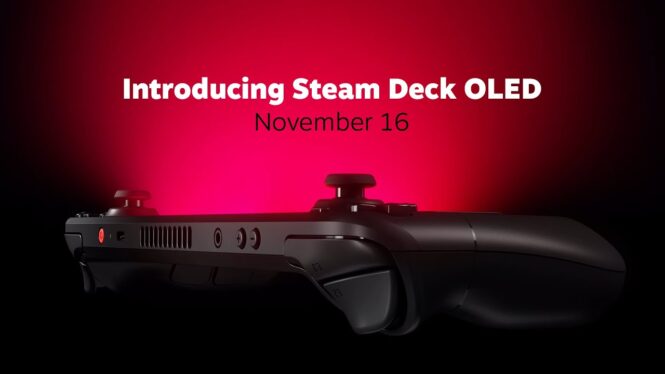 The Steam Deck OLED arrives November 16 with an improved screen and longer battery life