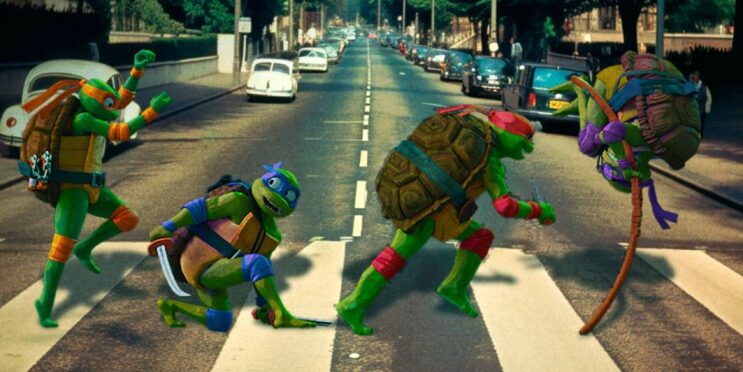 TMNT: Mutant Mayhem Gets Turned Into 4 Famous Album Covers, From The Beatles To Queen
