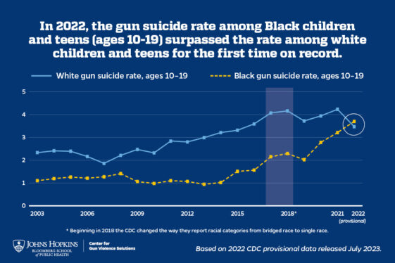 U.S. Rate of Suicide by Firearm Reaches Record Level