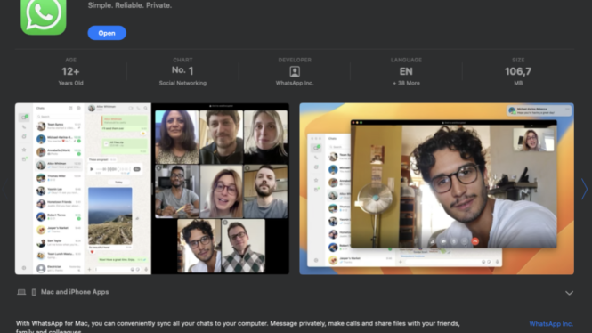 WhatsApp Finally Got Added to Apple’s App Store for Mac