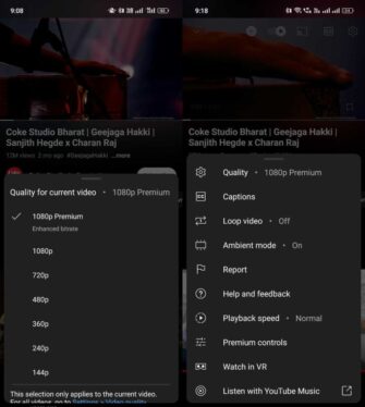 YouTube rolls out high bitrate 1080p to all Premium subscribers