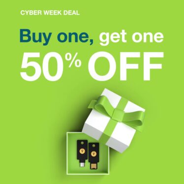 YubiKeys are buy one, get one half off for Black Friday