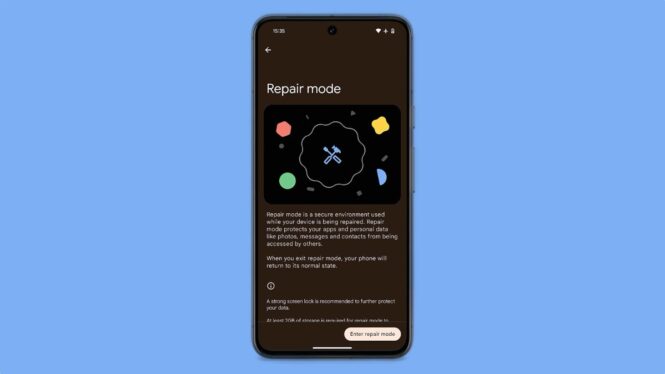 A new Pixel mode can protect your data while your device is being repaired