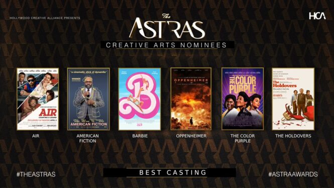 ‘Barbie,’ Taylor Swift’s ‘Eras Tour’ Film Nominated for The Hollywood Creative Alliance’s 2024 Astra Awards