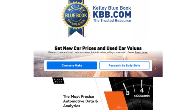 Car value books: Kelley Blue Book vs NADA Guide vs Black Book