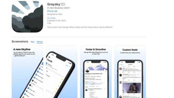 Graysky, a third-party client for X rival Bluesky, gets Trending Topics and a ‘Pro’ subscription