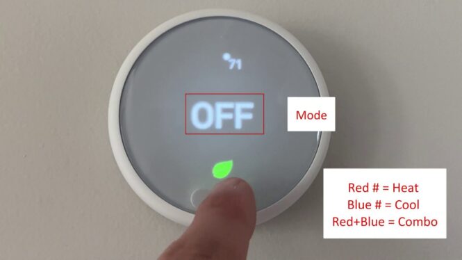 How to change modes on the Nest Thermostat