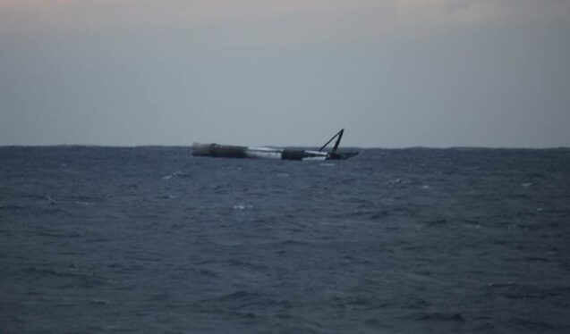 Iconic SpaceX Booster Falls and Breaks in the Ocean