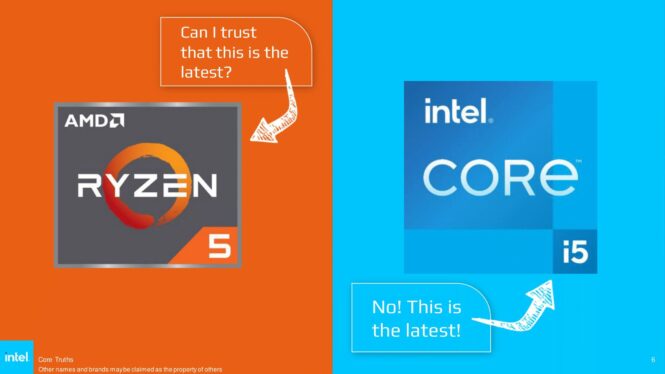 Intel accuses AMD of selling old CPUs with new model numbers, which Intel also does