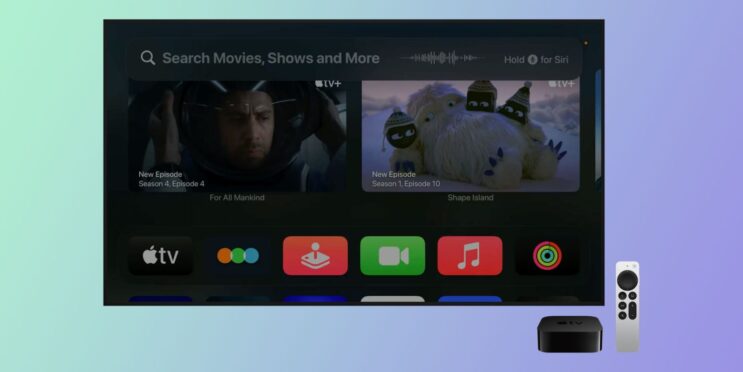 Latest Apple TV beta adds search via the remote’s Siri button