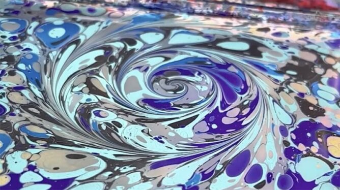 Marbled paper, frosty fireworks among 2023 Gallery of Fluid Motion winners