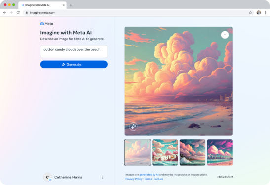 Meta launches a standalone AI-powered image generator