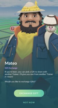 Pokémon GO: How To Exchange A Gift With Mateo