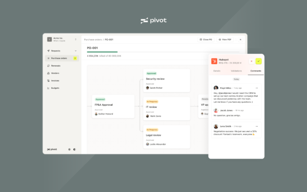 Procurement software startup Pivot raises $21.6 million just a few months after its creation