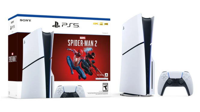 The Spider-Man bundle of the new PS5 “Slim” is 11% off today