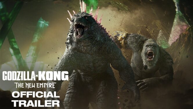 Two Titans team up to defeat a new foe in Godzilla x Kong: The New Empire trailer