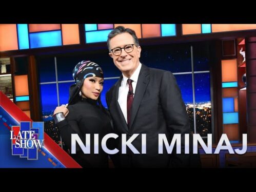 Watch Nicki Minaj & Stephen Colbert Have a Hilarious Rap Battle on ‘The Late Show’