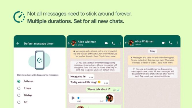 Whatsapp adds disappearing voice messages to its roster of privacy features