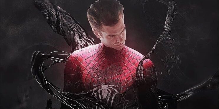 Andrew Garfield Gets A Symbiote Suit Upgrade To Fight Venom & Kraven In The Amazing Spider-Man 3 Fan Poster