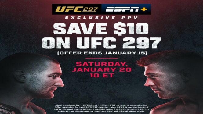 Buy the UFC 297 PPV today and save $55 with this bundle deal