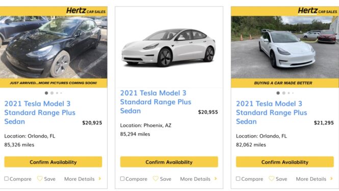 Hertz is selling 20,000 EVs and replacing them with gas cars