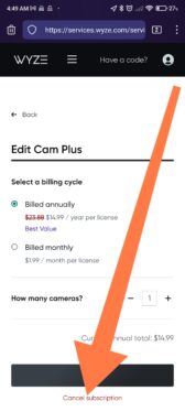 How to cancel a Wyze subscription