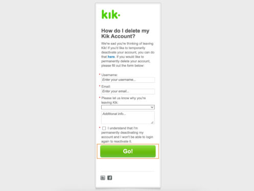 How to delete your Kik account (temporarily or permanently)