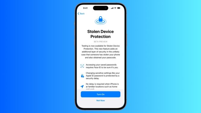 iPhone users should turn on Apple’s stolen device protection feature