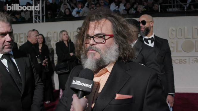 Jack Black Talks Being Cast in The ‘Minecraft’ Movie, ‘Kung Fu Panda 4’ & More | 2024 Golden Globes