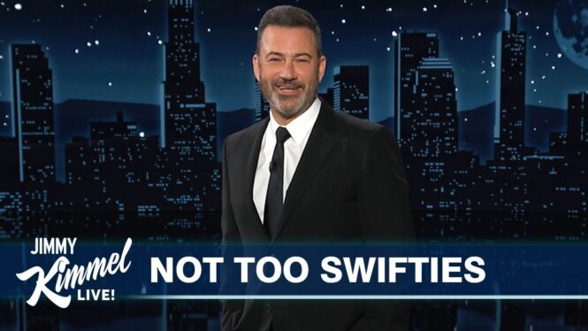Jimmy Kimmel Breaks Down MAGA Meltdown Over Taylor Swift/Pres. Biden Super Bowl LVIII Conspiracy Theories