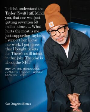 Jo Koy Says There Was No ‘Ill Intent’ in Taylor Swift Joke: ‘I Love Her Work’