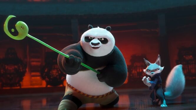 Kung Fu Panda 4’s New Image Shows Po Fight With A Gargantuan Creature