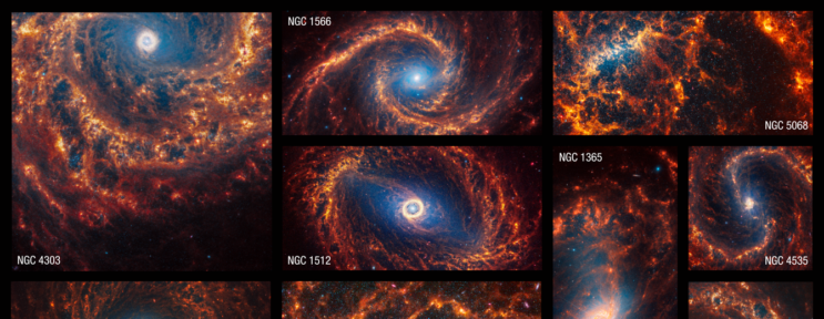 NASA’s Webb Depicts Staggering Structure in 19 Nearby Spiral Galaxies