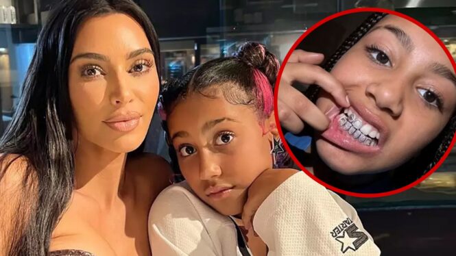 North West Shows Off Her Diamond Grills in TikTok Selfie