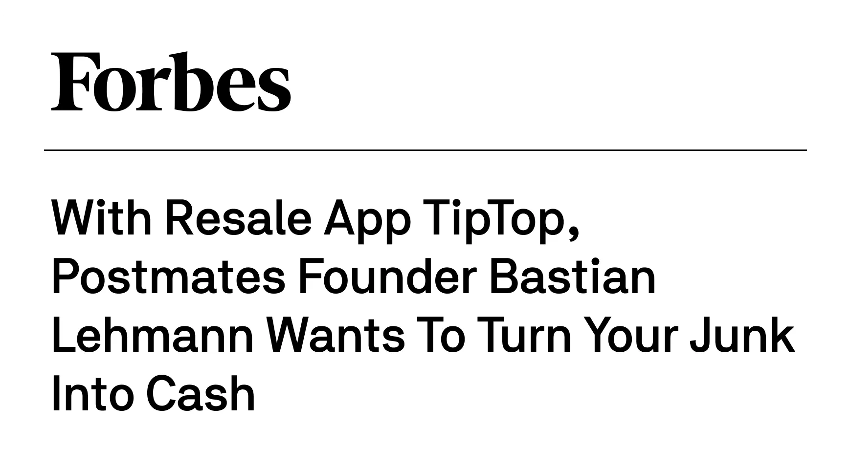 Postmates’ founder’s new app TipTop offers instant cash for your stuff