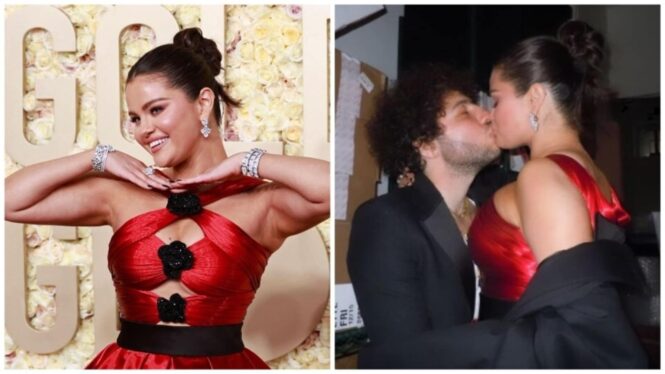 Selena Gomez Kisses Benny Blanco at the Golden Globes in New Photo: ‘I Won’